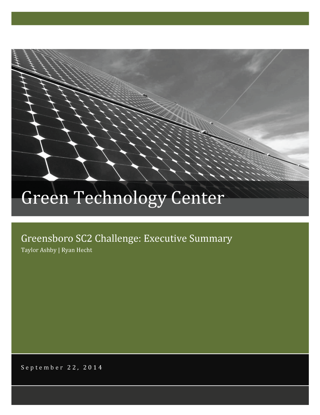Greensboro SC2 Challenge. Green Technology Center. Executive Summary-2_Page_1